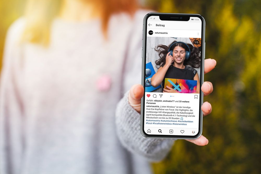 Instagram Post und Instagram Storys, die Content Creation für SATURN Österreich enwickelt und produziert hat.